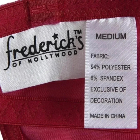 Vintage Frederick's of  Hollywood Hot Pink Corset Velour Garter Teddy Medium - Picture 9 of 9